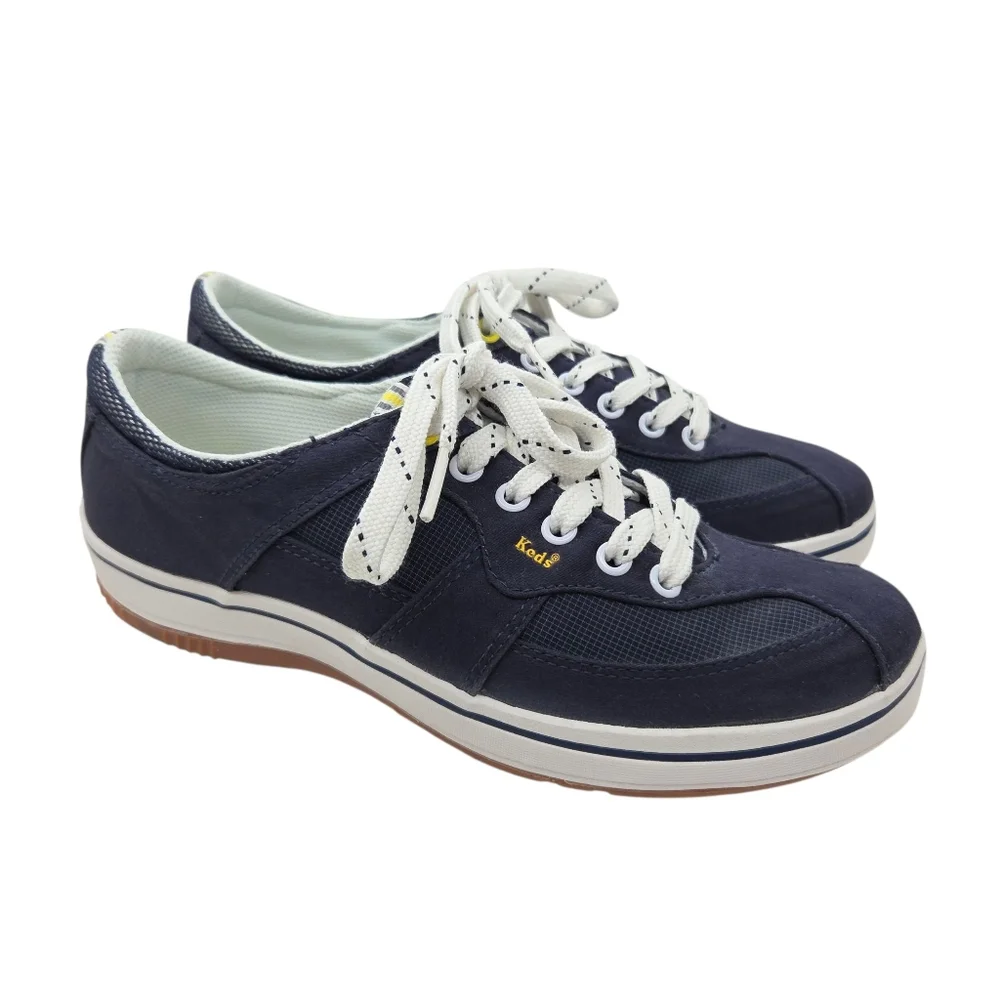 Keds Navy Blue & White Low Top Lace Up Sneakers Casual Shoes Women's Size 6.5 - Picture 1 of 13